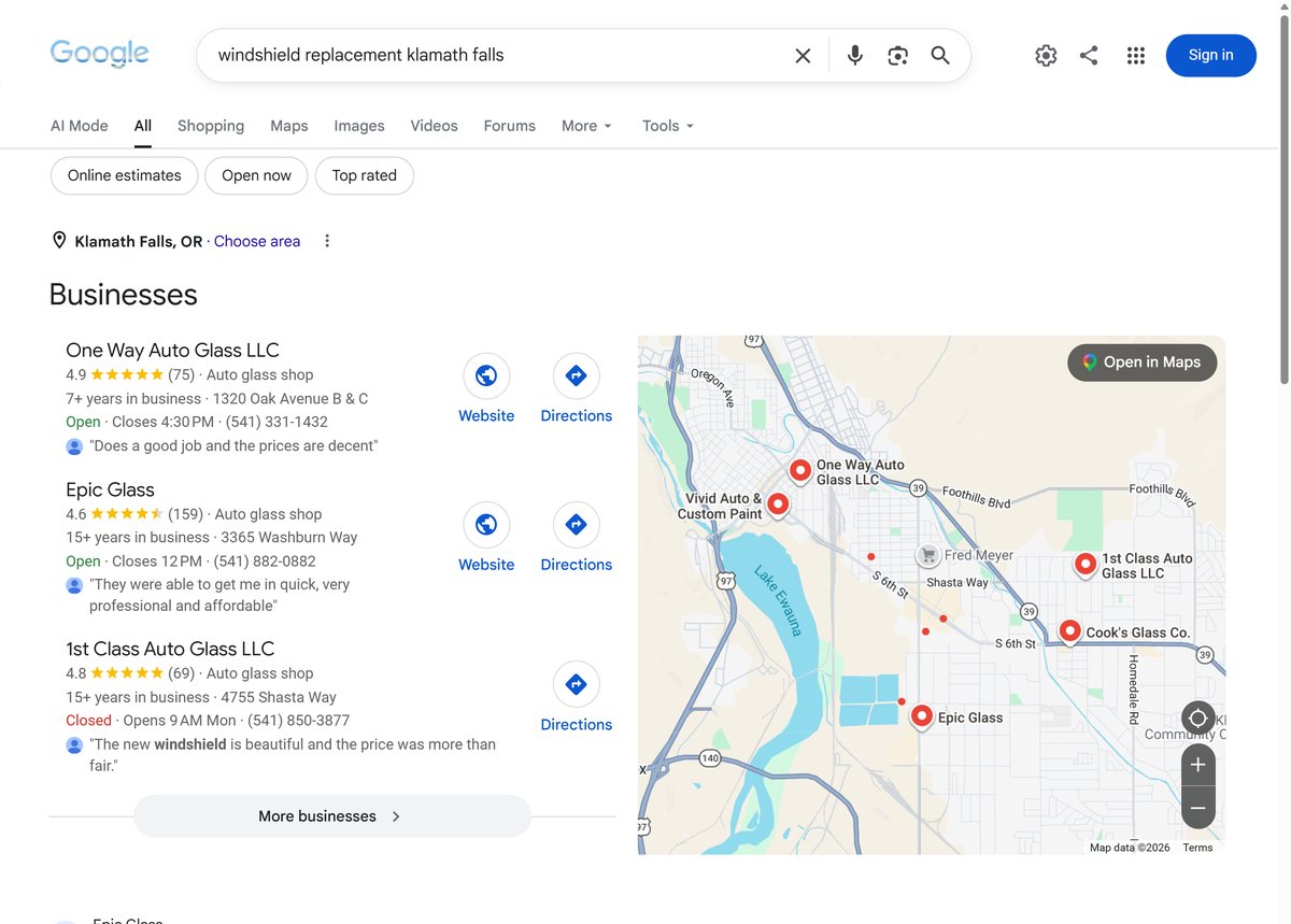 August 22: Epic in the map list, same search