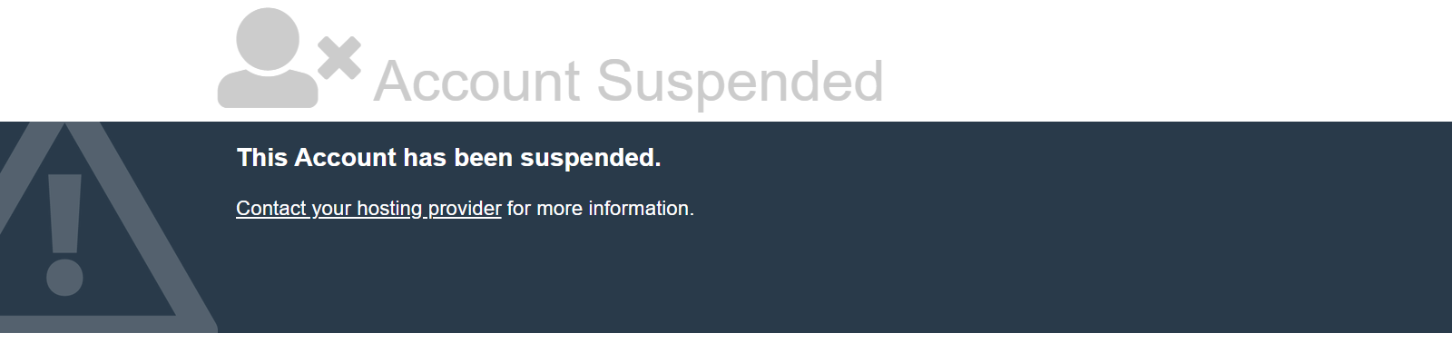 epicglass.com showing an Account Suspended page